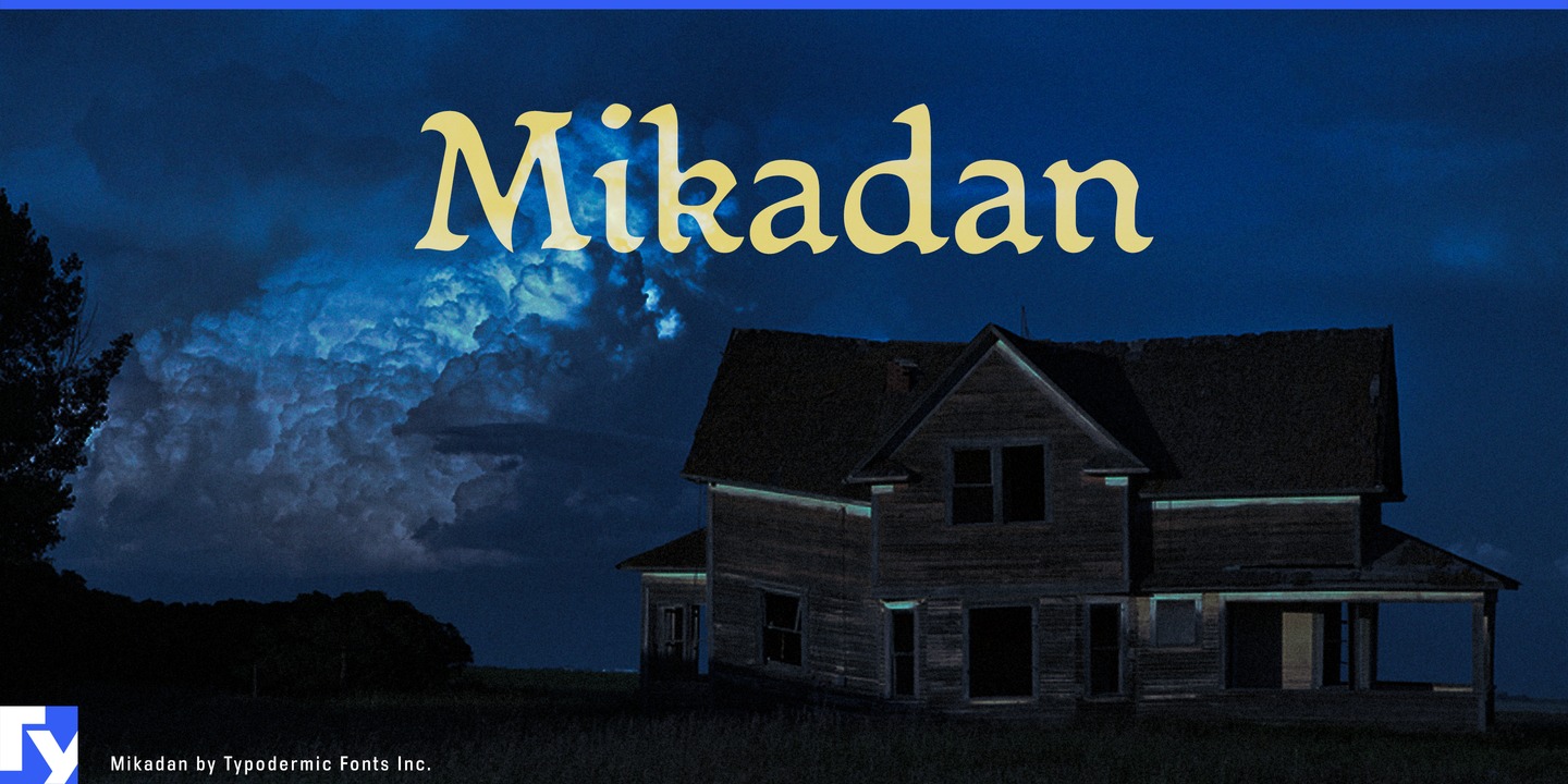 Beispiel einer Mikadan-Schriftart #1